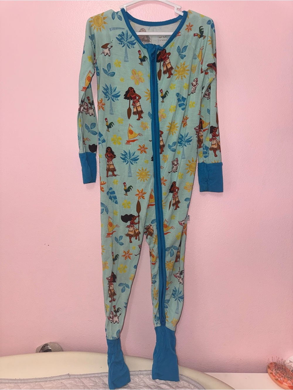 Little Sleepies Moana convertible romper pjs